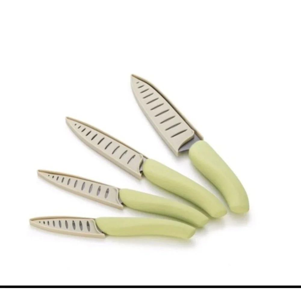 Miranella Set Four Ceramic Knives blade lengths of 3